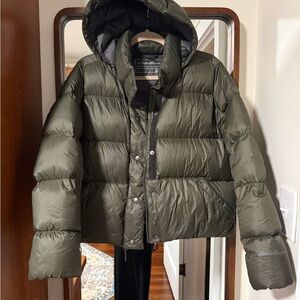 Eddie Bauer Forest Green Quilted Jacket